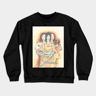 Hekate, Queen of Beasts Crewneck Sweatshirt